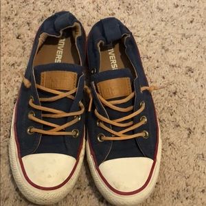 Blue converse sneakers